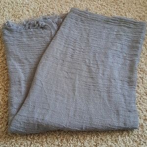 Gray and silver scarf